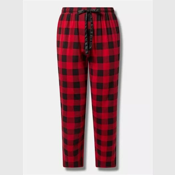 Torrid - Cotton Sleep Pant in Traditional Buffalo Jester Red & Black Plaid - Picture 9 of 9